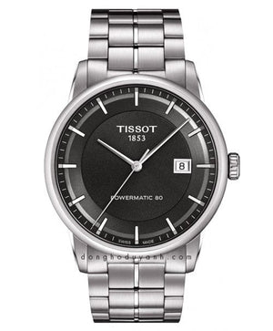 Buy Shop Tissot Luxury Powermatic 80 Grey Dial Silver Steel Strap Watch for Men - T086.407.11.061.00 USA Online