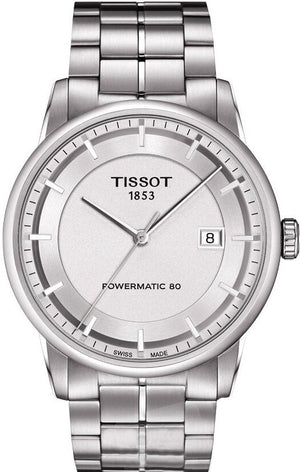 Buy Shop Tissot Luxury Powermatic 80 Silver Dial Silver Steel Strap Watch For Men - T086.407.11.037.00 USA Online