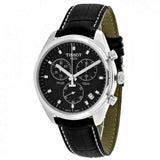 Buy Shop Tissot PR 100 Chronograph Black Dial Black Leather Strap Watch For Men - T101.417.16.051.00 USA Online