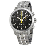 Buy Shop Tissot PRC 200 Chronograph Black Dial Silver Steel Strap Watch For Men - T055.417.11.057.00 USA Online