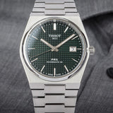 Buy Shop Tissot PRX Powermatic 80 Green Dial Silver Steel Strap Watch For Men - T137.407.11.091.00 USA Online