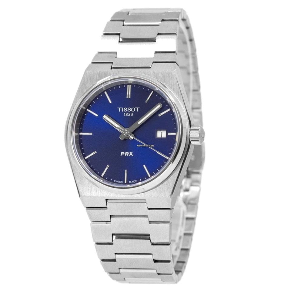 Buy Shop Tissot PRX Blue Dial Silver Steel Strap Watch For Men - T137.210.11.041.00 USA Online