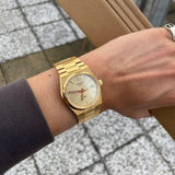 Buy Shop Tissot PRX Gold Dial Gold Steel Strap Watch for Men - T137.210.33.021.00 USA Online