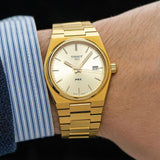 Buy Shop Tissot PRX Gold Dial Gold Steel Strap Watch for Men - T137.210.33.021.00 USA Online