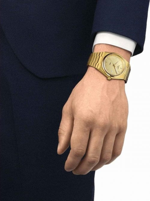 Buy Shop Tissot PRX Gold Dial Gold Steel Strap Watch for Men - T137.210.33.021.00 USA Online