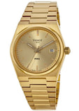 Buy Shop Tissot PRX Gold Dial Gold Steel Strap Watch for Men - T137.210.33.021.00 USA Online