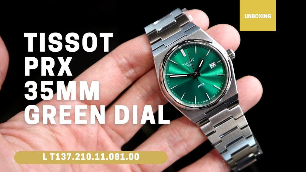 Buy Shop Tissot PRX Green Dial Silver Steel Strap Watch for Women - T137.210.11.081.00 USA Online