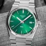Buy Shop Tissot PRX Green Dial Silver Steel Strap Watch for Women - T137.210.11.081.00 USA Online