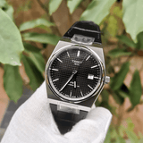 Buy Shop Tissot PRX Powermatic 80 Black Dial Black Leather Strap Watch for Men - T137.407.16.051.00 USA Online