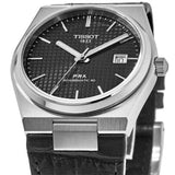 Buy Shop Tissot PRX Powermatic 80 Black Dial Black Leather Strap Watch for Men - T137.407.16.051.00 USA Online
