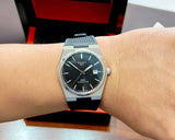 Buy Shop Tissot PRX Powermatic 80 Black Dial Black Rubber Strap Watch for Men - T137.407.17.051.00 USA Online