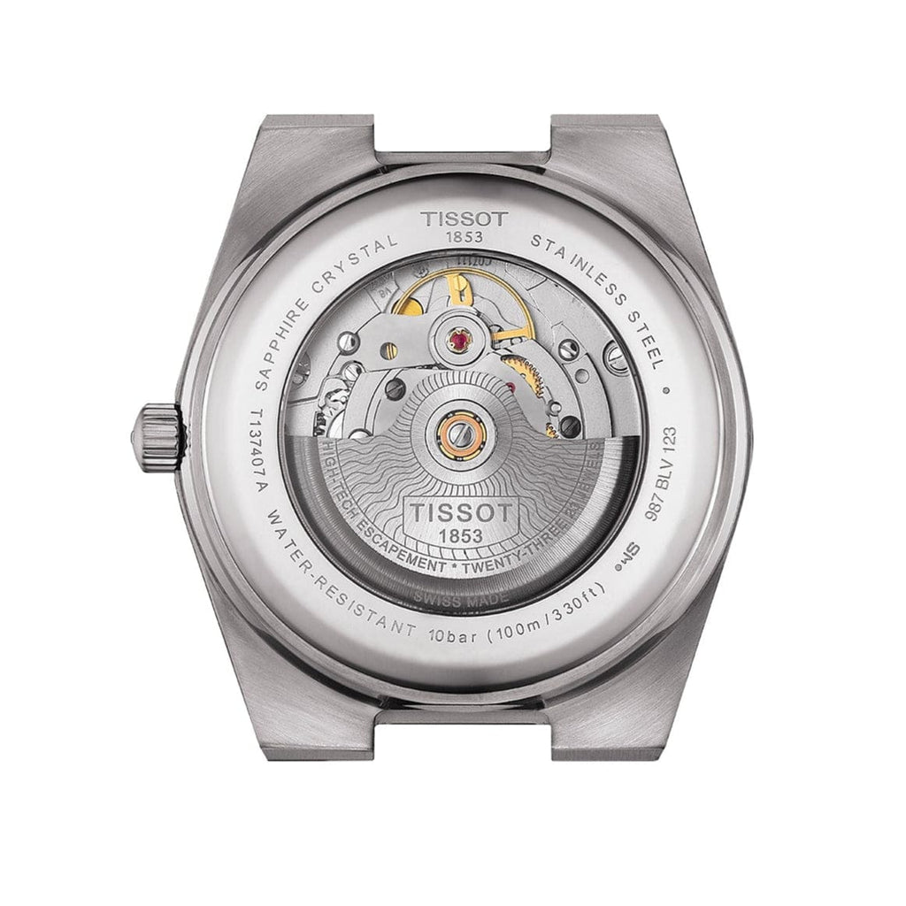 Buy Shop Tissot PRX Powermatic 80 Black Dial Black Rubber Strap Watch for Men - T137.407.17.051.00 USA Online