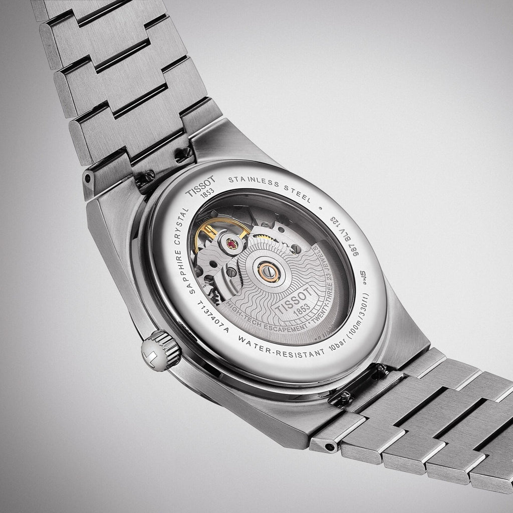 Buy Shop Tissot PRX Powermatic 80 Black Dial Silver Steel Strap Watch for Men - T137.207.11.051.00 USA Online