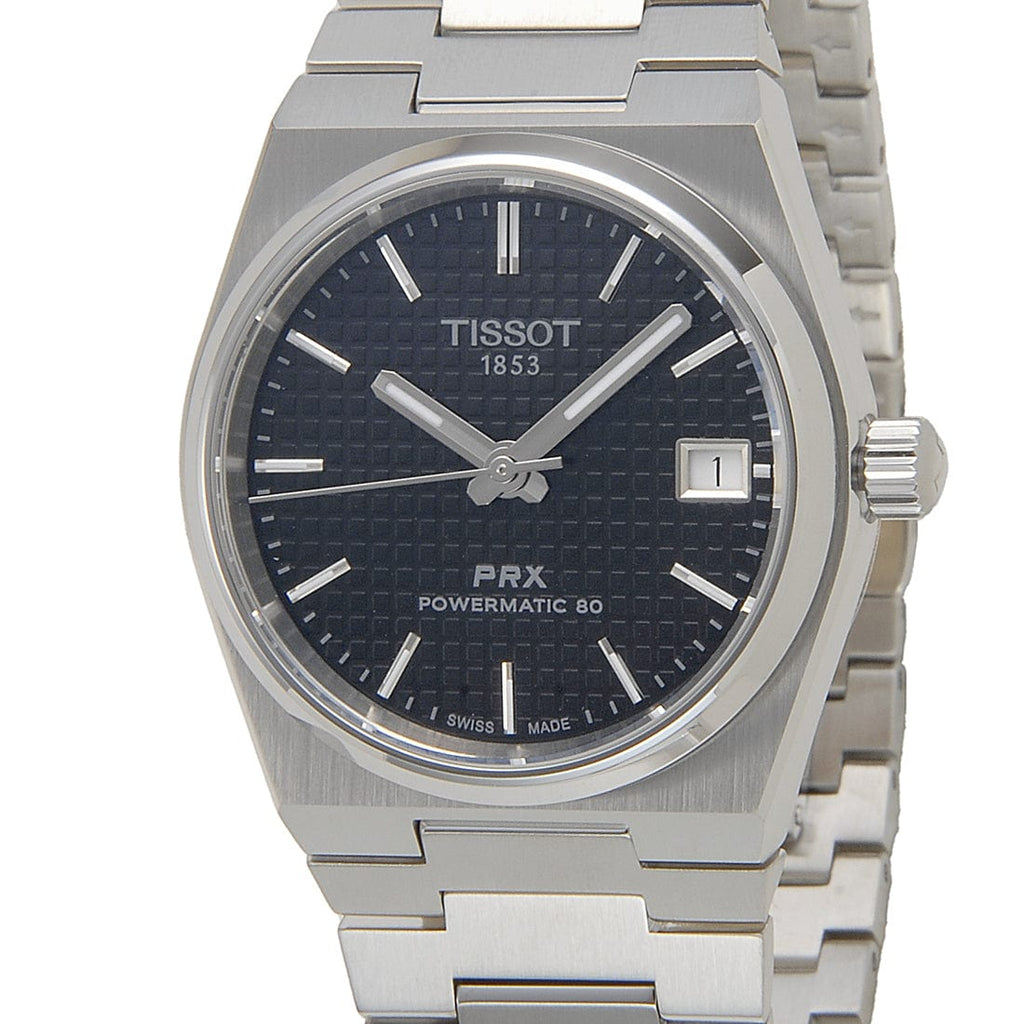 Buy Shop Tissot PRX Powermatic 80 Black Dial Silver Steel Strap Watch for Men - T137.207.11.051.00 USA Online