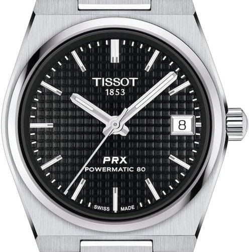 Buy Shop Tissot PRX Powermatic 80 Black Dial Silver Steel Strap Watch for Men - T137.207.11.051.00 USA Online