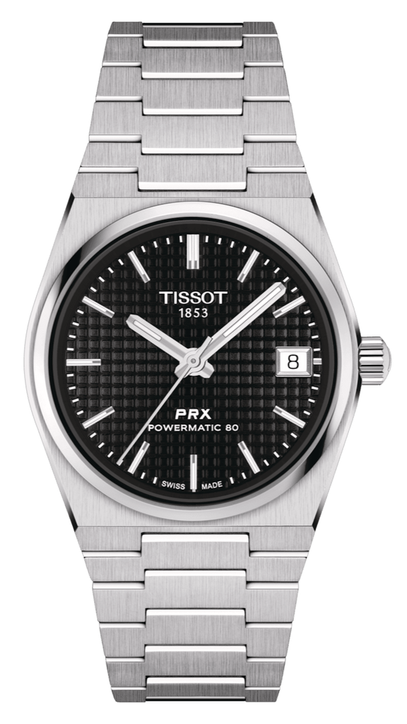Buy Shop Tissot PRX Powermatic 80 Black Dial Silver Steel Strap Watch for Men - T137.207.11.051.00 USA Online