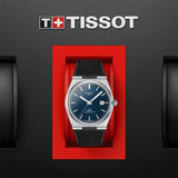 Buy Shop Tissot PRX Powermatic 80 Blue Dial Black Rubber Strap Watch for Men - T137.407.17.041.00 USA Online