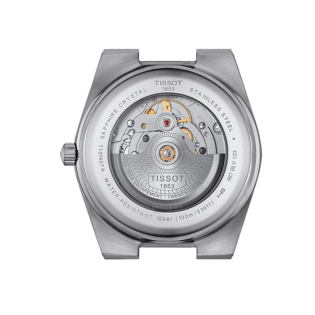 Buy Shop Tissot PRX Powermatic 80 Blue Dial Black Rubber Strap Watch for Men - T137.407.17.041.00 USA Online