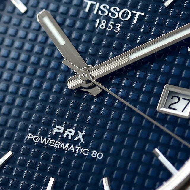 Buy Shop Tissot PRX Powermatic 80 Blue Dial Black Rubber Strap Watch for Men - T137.407.17.041.00 USA Online