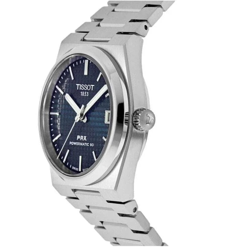 Buy Shop Tissot PRX Powermatic 80 Blue Dial Silver Steel Strap Watch for Men - T137.207.11.041.00 USA Online