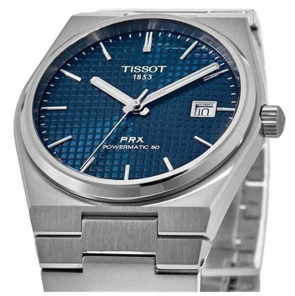 Buy Shop Tissot PRX Powermatic 80 Blue Dial Silver Steel Strap Watch for Men - T137.207.11.041.00 USA Online