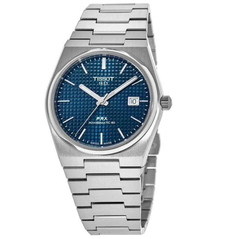 Buy Shop Tissot PRX Powermatic 80 Blue Dial Silver Steel Strap Watch for Men - T137.207.11.041.00 USA Online
