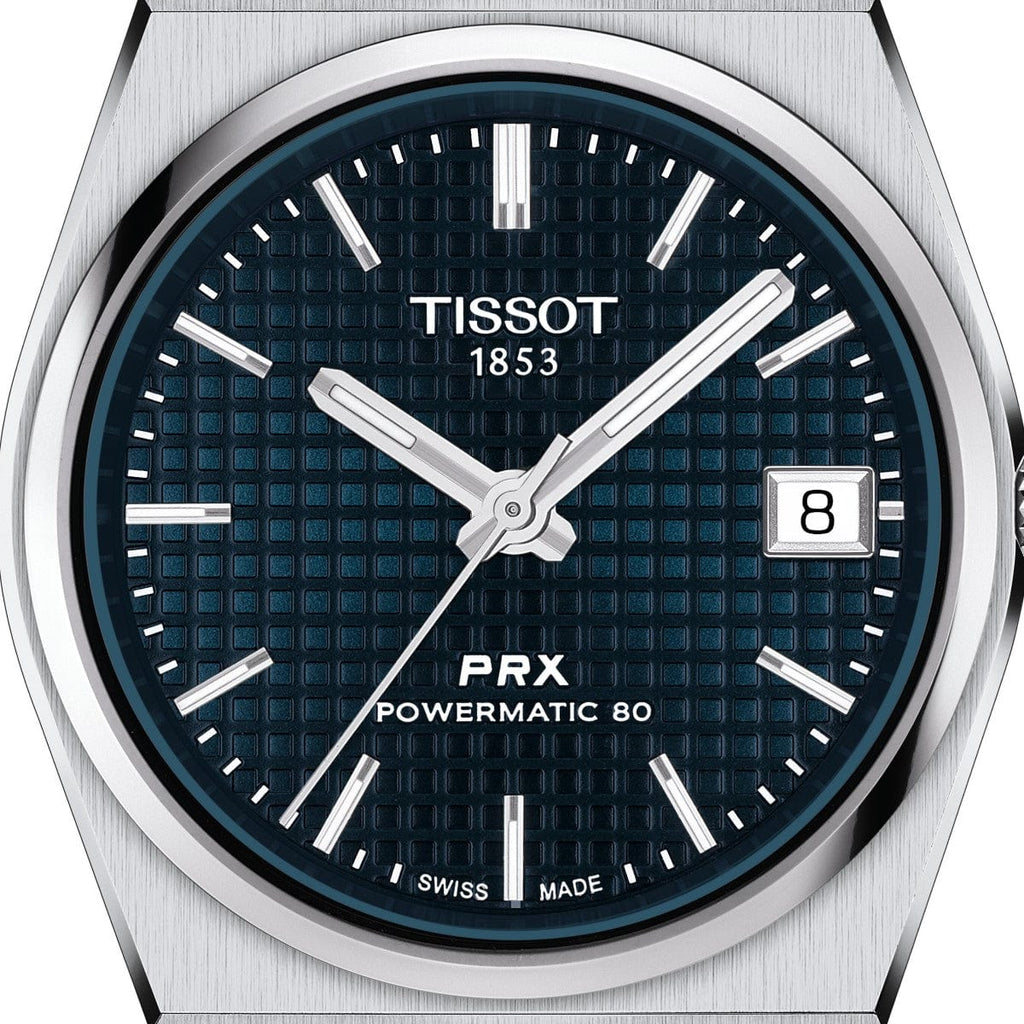 Buy Shop Tissot PRX Powermatic 80 Blue Dial Silver Steel Strap Watch for Men - T137.207.11.041.00 USA Online