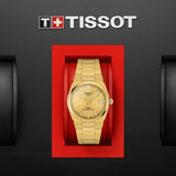 Buy Shop Tissot PRX Powermatic 80 Gold Dial Gold Steel Strap Watch for Men - T137.207.33.021.00 USA Online