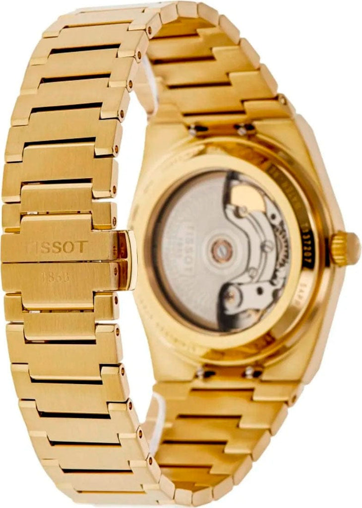 Buy Shop Tissot PRX Powermatic 80 Gold Dial Gold Steel Strap Watch for Men - T137.207.33.021.00 USA Online