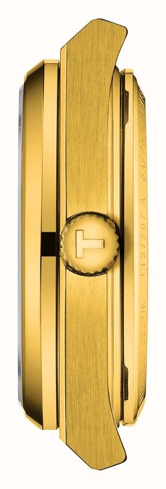 Buy Shop Tissot PRX Powermatic 80 Gold Dial Gold Steel Strap Watch for Men - T137.207.33.021.00 USA Online