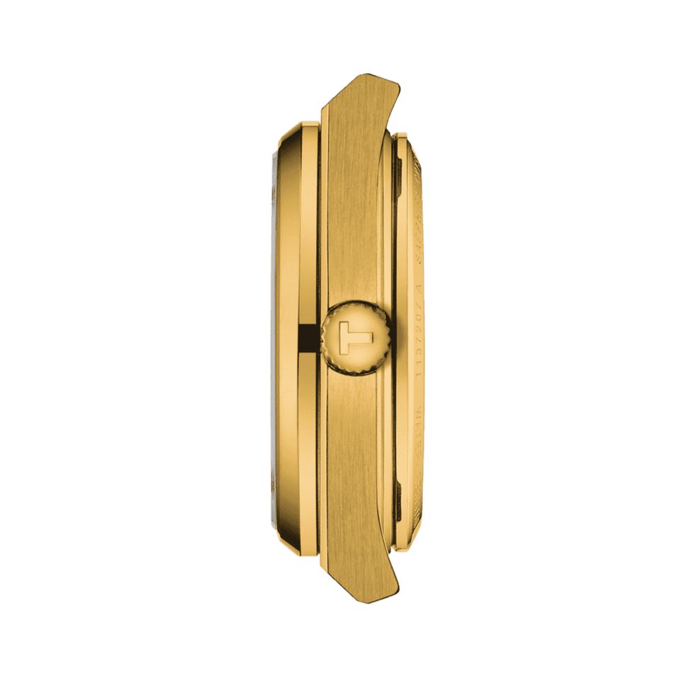 Buy Shop Tissot PRX Powermatic 80 Gold Dial Gold Steel Strap Watch for Men - T137.207.33.021.00 USA Online