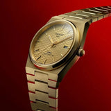 Buy Shop Tissot PRX Powermatic 80 Gold Dial Gold Steel Strap Watch for Men - T137.207.33.021.00 USA Online