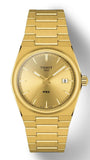 Buy Shop Tissot PRX Powermatic 80 Gold Dial Gold Steel Strap Watch for Men - T137.407.33.021.00 USA Online