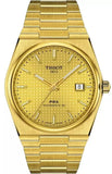 Buy Shop Tissot PRX Powermatic 80 Gold Dial Gold Steel Strap Watch for Men - T137.407.33.021.00 USA Online