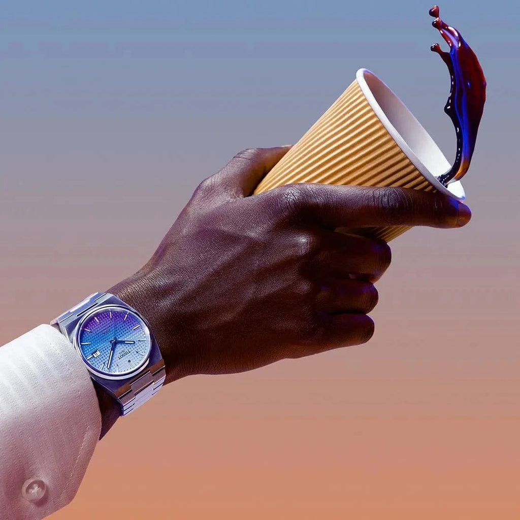 Buy Shop Tissot PRX Powermatic 80 Gradient Blue Dial Silver Steel Strap Watch for Men - T137.407.11.351.01 USA Online