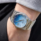 Buy Shop Tissot PRX Powermatic 80 Gradient Blue Dial Silver Steel Strap Watch for Men - T137.407.11.351.01 USA Online