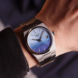 Buy Shop Tissot PRX Powermatic 80 Gradient Blue Dial Silver Steel Strap Watch for Men - T137.407.11.351.01 USA Online