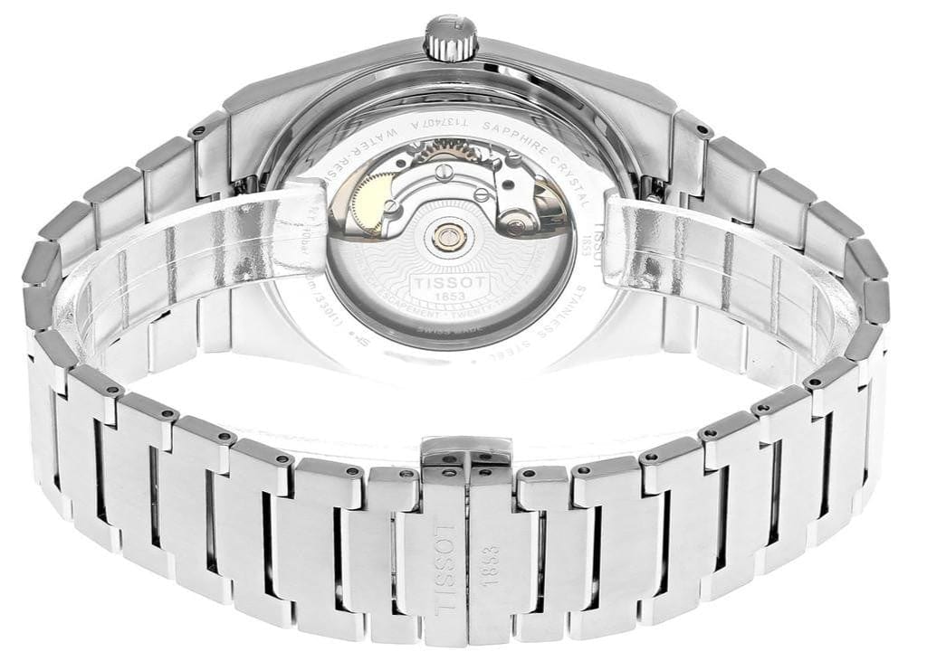 Buy Shop Tissot PRX Powermatic 80 Gradient Blue Dial Silver Steel Strap Watch for Men - T137.407.11.351.01 USA Online