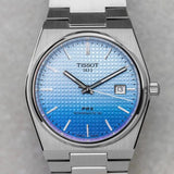 Buy Shop Tissot PRX Powermatic 80 Gradient Blue Dial Silver Steel Strap Watch for Men - T137.407.11.351.01 USA Online