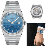 Buy Shop Tissot PRX Powermatic 80 Gradient Blue Dial Silver Steel Strap Watch for Men - T137.407.11.351.01 USA Online