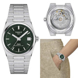 Buy Shop Tissot PRX Powermatic 80 Green Dial Silver Steel Strap Watch for Men - T137.207.11.091.00 USA Online