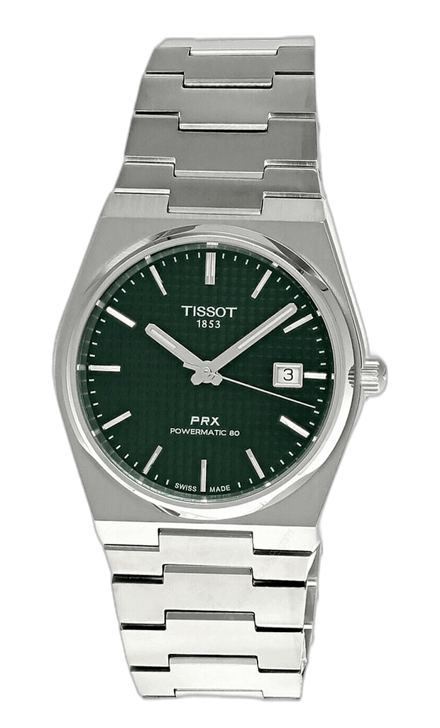 Buy Shop Tissot PRX Powermatic 80 Green Dial Silver Steel Strap Watch for Men - T137.207.11.091.00 USA Online
