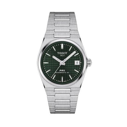 Buy Shop Tissot PRX Powermatic 80 Green Dial Silver Steel Strap Watch for Men - T137.207.11.091.00 USA Online