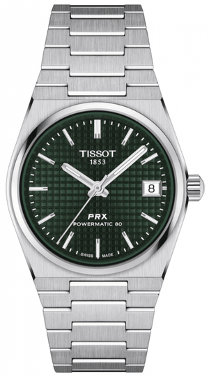 Buy Shop Tissot PRX Powermatic 80 Green Dial Silver Steel Strap Watch for Men - T137.207.11.091.00 USA Online