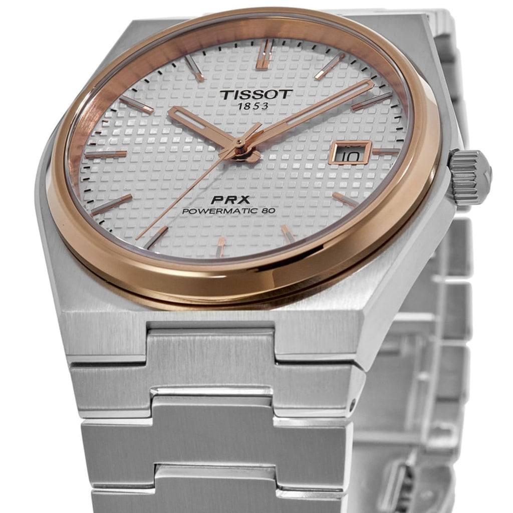 Buy Shop Tissot PRX Powermatic 80 Silver Dial Silver Steel Strap Watch For Men - T137.407.21.031.00 USA Online