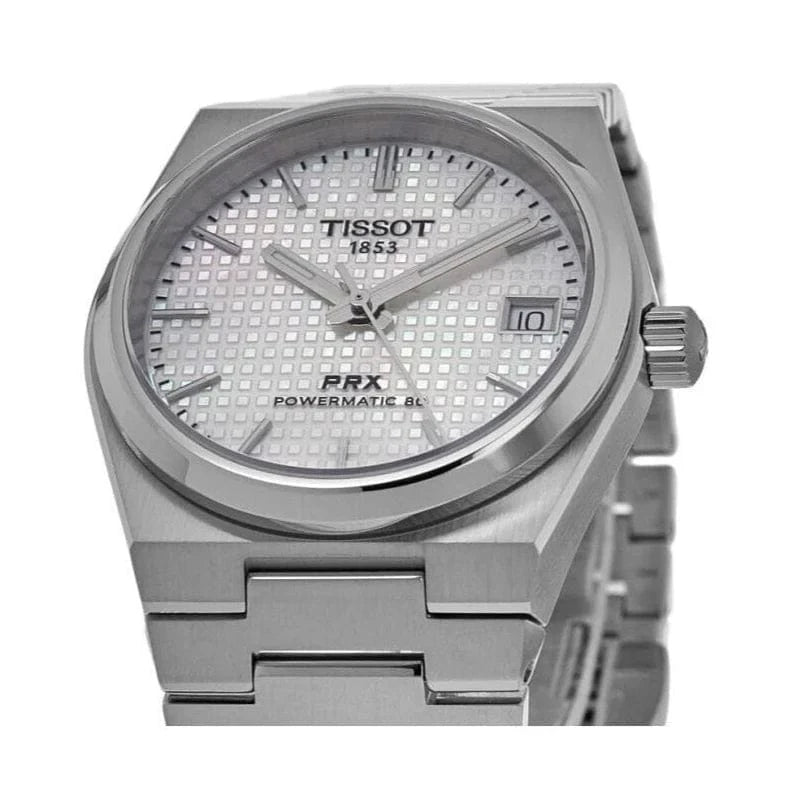 Buy Shop Tissot PRX Powermatic 80 White Dial Silver Steel Strap Watch for Men - T137.207.11.111.00 USA Online