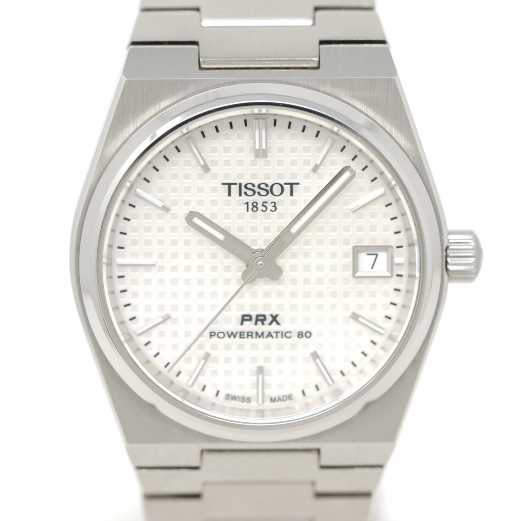 Buy Shop Tissot PRX Powermatic 80 White Dial Silver Steel Strap Watch for Men - T137.207.11.111.00 USA Online