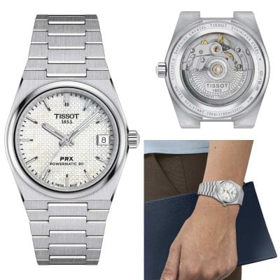 Buy Shop Tissot PRX Powermatic 80 White Dial Silver Steel Strap Watch for Men - T137.207.11.111.00 USA Online