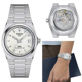 Buy Shop Tissot PRX Powermatic 80 White Dial Silver Steel Strap Watch for Men - T137.207.11.111.00 USA Online
