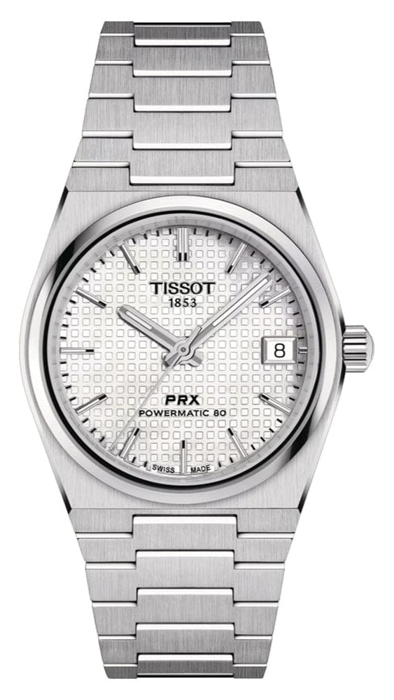 Buy Shop Tissot PRX Powermatic 80 White Dial Silver Steel Strap Watch for Men - T137.207.11.111.00 USA Online
